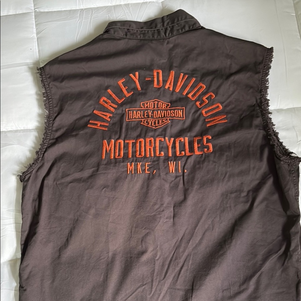 Harley-Davidson Brown Casual Button Down Shirt